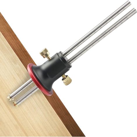200mm Dual Head Scribing Tool Marking Gauge Marking Knife Wood Marking Gauge Wheel Marking Gauge Woodworking Wheel Marking Hardwood Wheel Cutter (1/5)