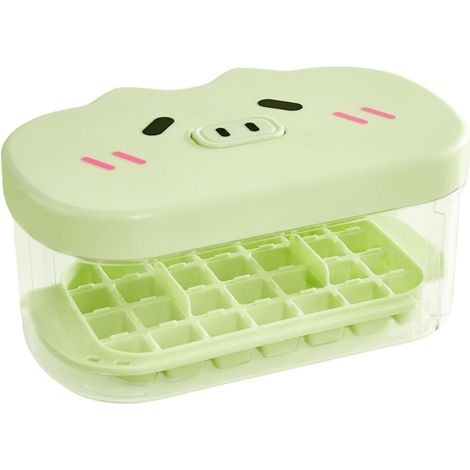 Cubes réfrigérés, récipient de conservation du gel, presse sphérique de boisson, couvercle à 24 cavités, facile à démouler, antiadhésif, forme de bloc de glace, réfrigérateur, cuisine, boissons (1/5)