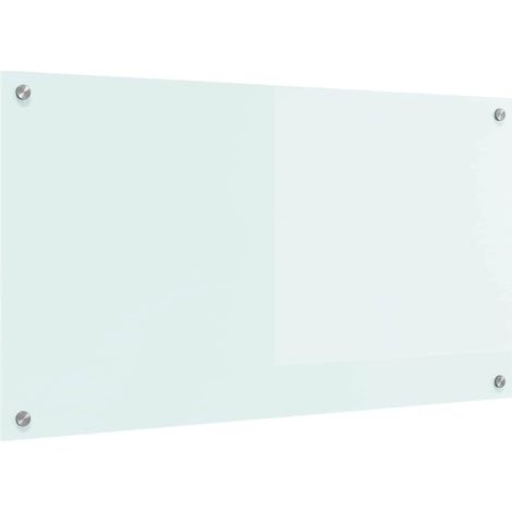 Salpicadero de cocina Leche 90 x 50 cm vidrio templado vidaXL