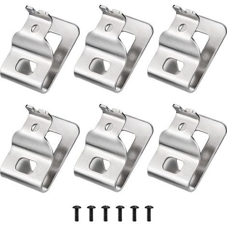 Clips compatibles Dewalt, 6 acero inoxidable 304 taladro compatibles Dewalt N268241, eléctricas 20 V: DCD980, DCD985, DCD980L2 DCD985L2 (1/5)