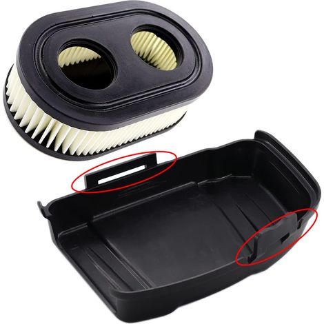 Couvercle de filtre à air avec filtre à air pour tondeuse à gazon Briggs & Stratton 650EXI 675EXI 675IS Remplace 594575, 798452 (1/4)