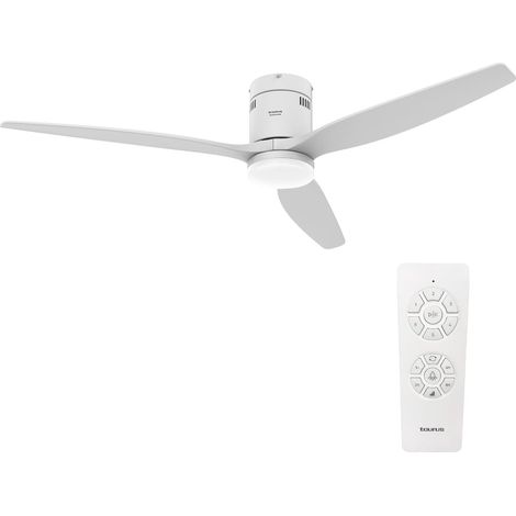 VENTILADOR TECHO TAURUS POLAR NATURE 942123000 30W MOTOR DC CON LUZ REGULABLE PROGRAMABLE CON MANDO ASPA RETRACTIL
