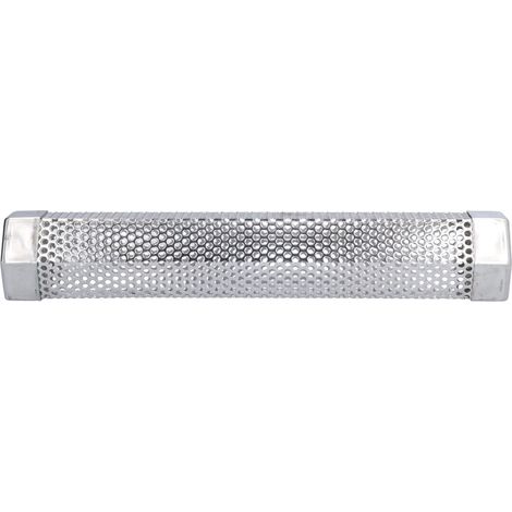 Tube fumoir en acier inoxydable 304, portable, hexagonal, stable, générateur de fumée pour barbecue, fumage à chaud et à froid des aliments grillés, 30,6 x 5 cm (12 pouces) (1/5)