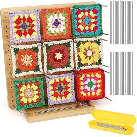 Sperrbrett Granny Square Spanner 29cm 20 Edelstahlstifte 2929cm (1/5)