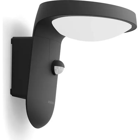 Applique murale - PHILIPS - Tyla - a énergie solaire - Anthracite - Avec capteur - 1,2 W (1/9)