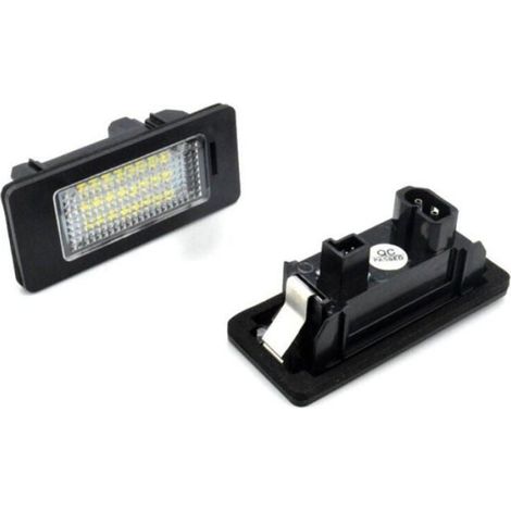 Feux Plaque Immatriculation - LED Blanc 12 V 2 W - Compatible BMW Série 1 3 5 X - Remplacement Direct - Lot de 2 (1/4)
