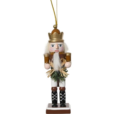 Decoris Dekofigur Nussknacker Holz 12,5 x 3,5 cm bunt Figur