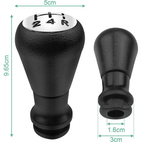 Pomello del cambio a 5 velocità, pomello del cambio manuale compatibile con Peugeot 106 107 207 301 307 308 407 408 508 3008 5008 Citroen C2 C3 C4 C5 Xsara Picasso Saxo Elysee (1/4)