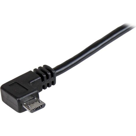 StarTech.com USBAUB2MRA - Câble USB 2.0 Type-A vers micro-USB 2.0 Type-B à angle droit (Mâle/Mâle - 2 m)