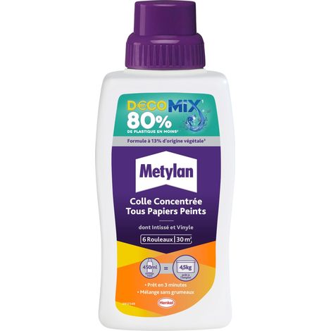 METYLAN - Metylan colle decomix concentré tous papiers peints 450 ml (1/2)