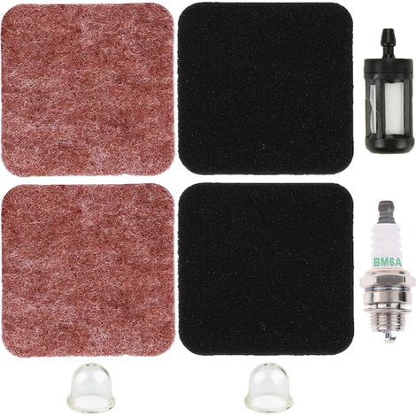 FS85 Air Filter Kit For FS80 FC75 FS75 KM85 HS80 FC85 FS80R FS76 HT75 HS75 HS85 SP85 Strimmer with Spark Plug Fuel Tank Primer Bulb (1/5)