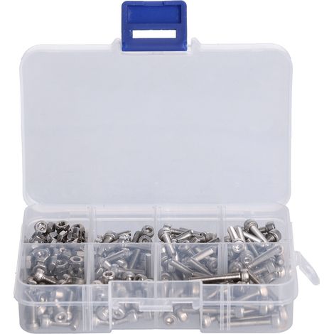 Bolt Nut Set Assortment Kit 304 Stainless Steel Cap Hex Head Fastener Hardware M3