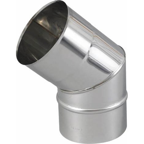 Coude BR45° 2 parties inox 304 Ø153