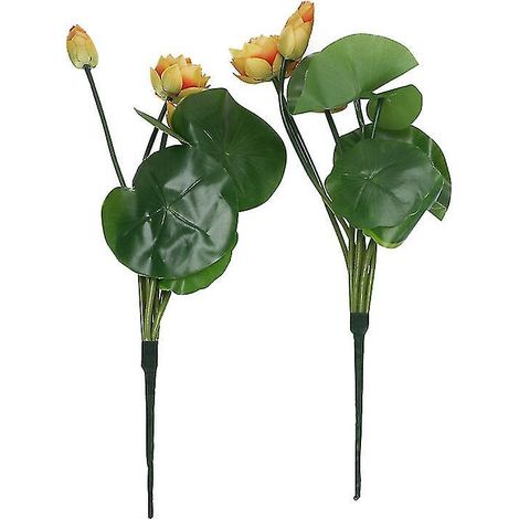 2 Stück künstliche Lotus-Ornamente (1/3)