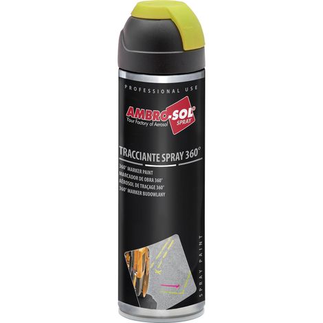 Vermice Tracciante Marker – ARANCIONE Fluorescente - AMBRO-SOL Spray 360° da 500 ml (1/5)