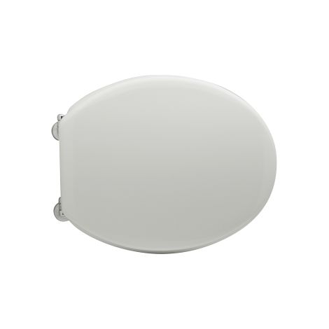 Abattant WC pour vase Scala Iril 43,5-46 x 37 cm Abattant WC avec charnie'res re'glables et sie'ge en fonte de bois