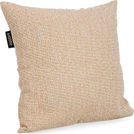 Coj铆n impermeable para jard铆n Bolzano Brezza de 45x45 cm, color amarillo, de olefina. (1/2)