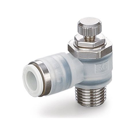 Raccord silencieux et réducteur d'échappement SMC AS2, R 1/8, 6mm ( Prix pour 1 )