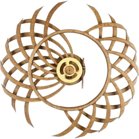 Wanddekoration aus Holz mit rotierender Windmühle und kinetischer Energie, unendliche kinetische 3D-Wandkunst, hängende rotierende Windmühle für das Wohnzimmer (1/4)