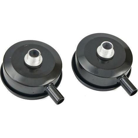 Set of 2 air compressor intake filter silencers with 20mm thread compatible with pneumatic systems (1/5)