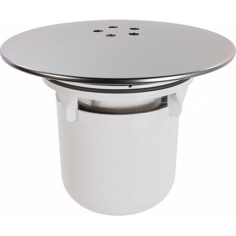 Tapa de ducha, 115 mm de diámetro, tapa de desagüe de ABS extraíble, drenaje rápido, fácil de limpiar, blanca. (1/4)