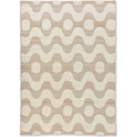 SCHÖNER WOHNEN Tappeto a pelo lungo MILENA - 1 pezzo 160x230 cm, natura