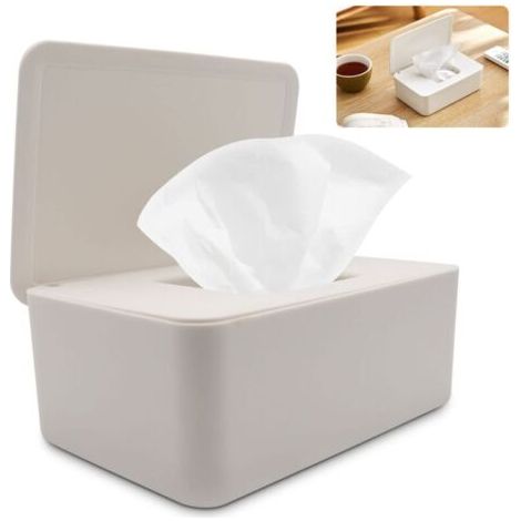 royaluxe-Boîte de rangement lingettes bébé – PVC sans BPA – Joint en caoutchouc pour lingettes humides – Capacité 100 feuilles – Dimensions 18,5 x 11,5 x 7,5 cm (1/4)