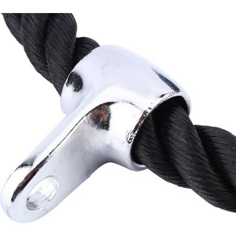 Corde Triceps - 70 Cm - Nylon - Pour Machine À Câble De Salle De Sport Et Maison - 1 Pièce (1/4)