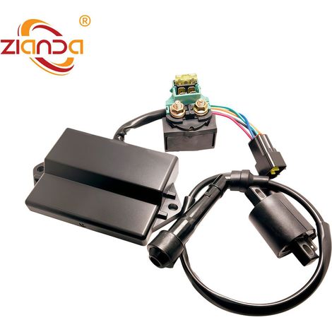 Combined ignition relay and high-voltage transformer, suitable for Jianshe ATV 400 and JS400 quads.--DTEKGAZ