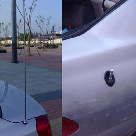 Antenne Telescopique Automobile - 12 V - Etanche - Acier Inoxydable - 5 Sections - AM/FM - 750 mm - Pour Voiture et SUV (1/5)