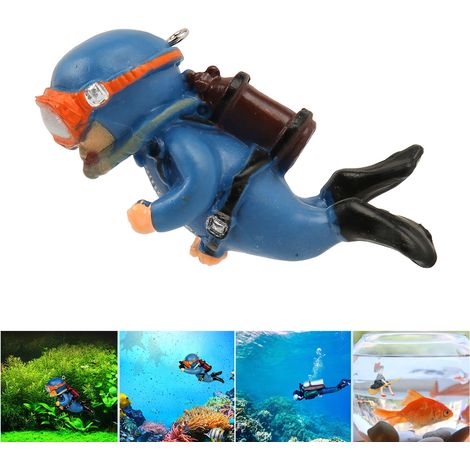 Décors de Plongée Sous-Marine pour Aquarium avec Figurines et Végétaux Artificiels Décoratifs - AUTRES (1/5)