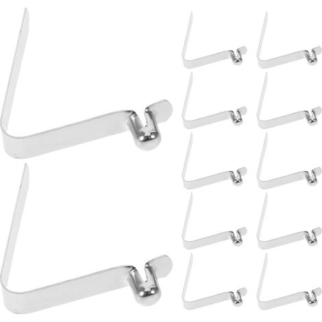 Clips à Ressort tubulaires 12 pièces Forme V en Acier manganèse, Boucles télescopiques pour mâts de Tente et pagaies, Utilisation en Plein air Lors de randonnées (1/5)