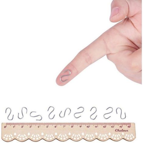 150 Pièces 0,55 Pouce Mini S Crochets Connecteurs Crochet en Forme de S avec Boîte de Rangement pour Bricolage, Bijoux Suspendus, Po (1/5)