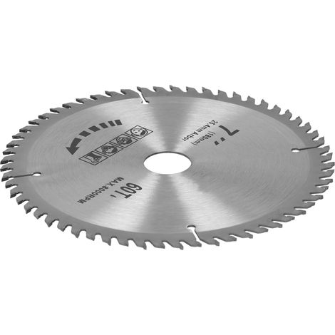 Lame de scie circulaire 7x60T pour le travail du bois, disque de coupe, accessoire de menuiserie, 180 mm (1/5)