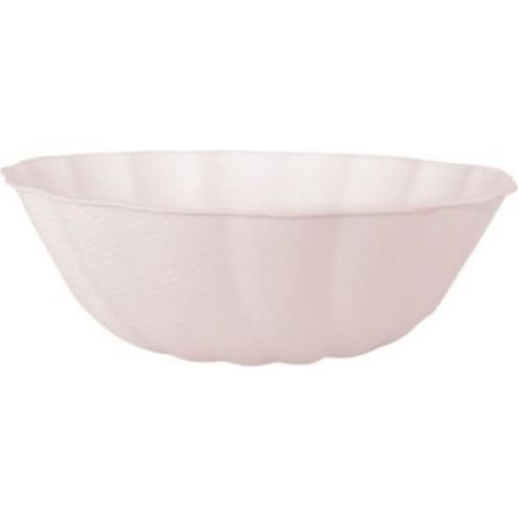 Bols - Rond feston 14,8 cm - Rose pastel - Lot de 6 - 95% canne à sucre & bambou