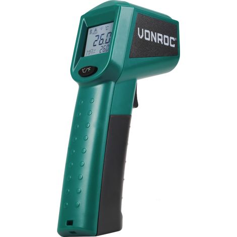 Digitales Infrarot-Thermometer mit Laser – Messbereich -40 °C bis 530 °C – inkl. 2 Batterien