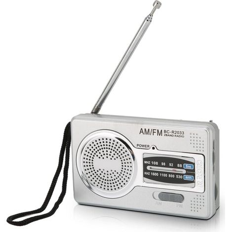 Tragbares Radio, AM/FM-Transistorradio mit großer Reichweite, Radio mit Lautsprecher und Kopfhöreranschluss (1/5)