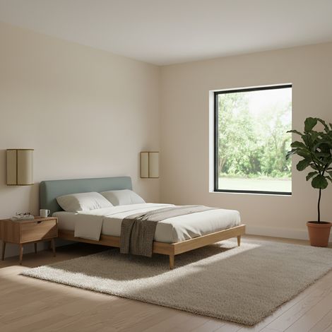 Aplique de Pared Yute Beige y Galón Oro  Serie ACACIA (1/5)