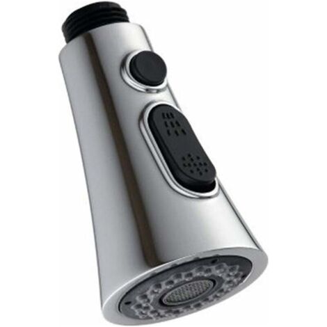 Ahlsen Grifos de Cocina, Alcachofa de Ducha, Cabezal de Repuesto para Grifo Monomando, Ducha de Mano, Alcachofa de Ducha, 2 Tipos de Chorro, Cromo, Grifo de Cocina, Grifo para Fregadero