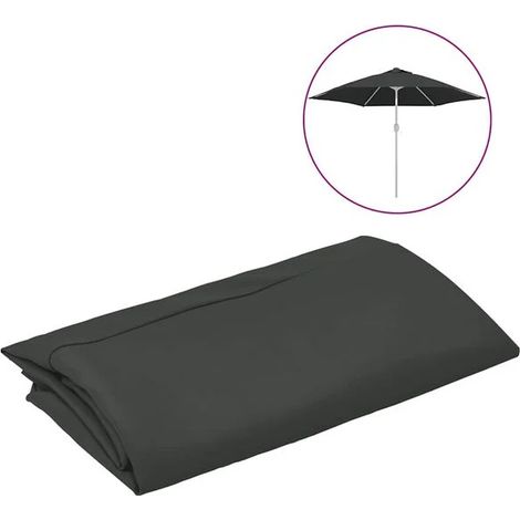 Toile de rechange pour parasols d'extérieur anthracite de 300 cm (1/5)