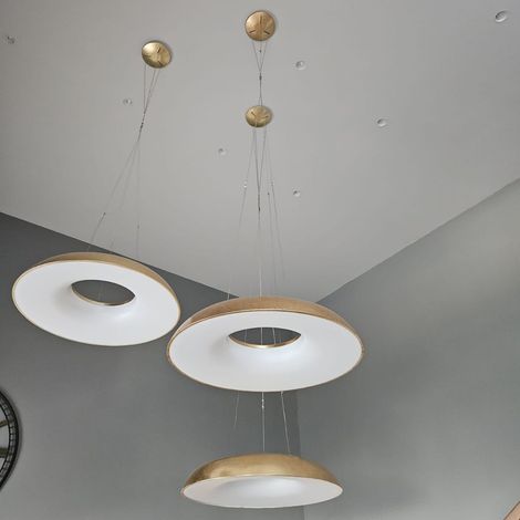 LED-Pendelleuchte mit einstellbarer Helligkeit 80W 3000K schwarz (1/5)