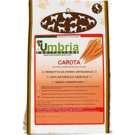 Biscotti pr cavalli al gusto carota 500 g (1/4)