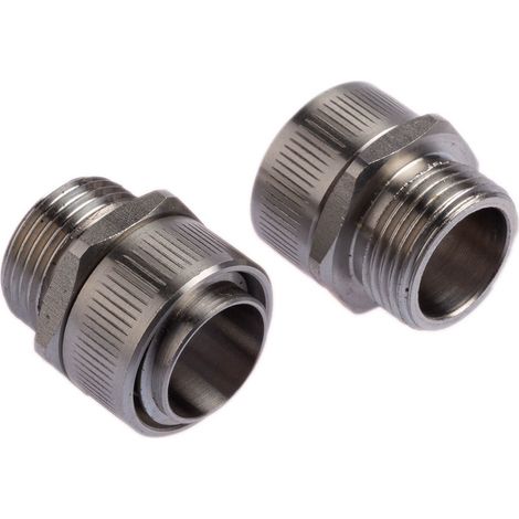 Raccord de gaine Kopex série GFMS M20, taille 20mm en Acier Inoxydable 316, IP40 ( Prix pour Paquet de 2 )