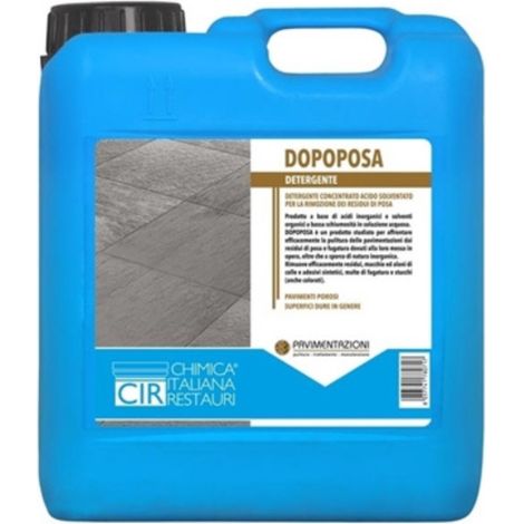 Detergente concentrato acido solventato rimuovere sporco residui dopo posa 5 lt