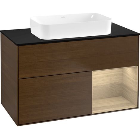Villeroy & Boch F662PCGN meuble sous-lavabo Finion F66 (1/2)