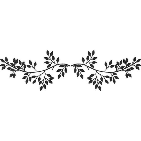 Metallblumenzweig-Wandkunst, abstrakte Blumenlinienkunst, hängende moderne Wanddekoration