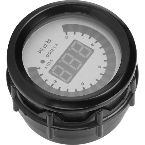 Compte-tours numérique 52mm 0-9999 tr/min, compatible 12V essence 4/6/8 cylindres, indicateur de régime moteur, cadran 2 pouces, remplacement facile. (1/5)