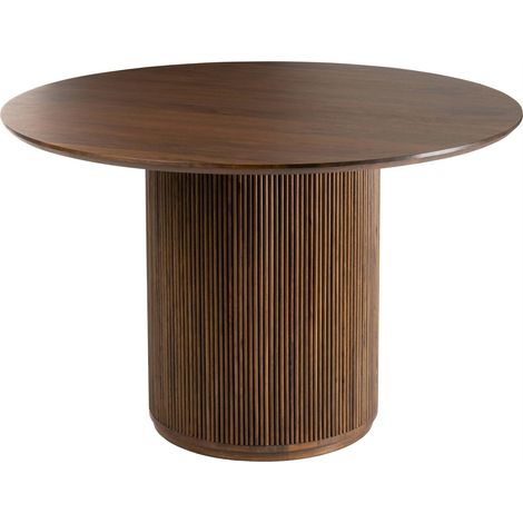 Table ronde en bois de manguier marron - marron (1/5)
