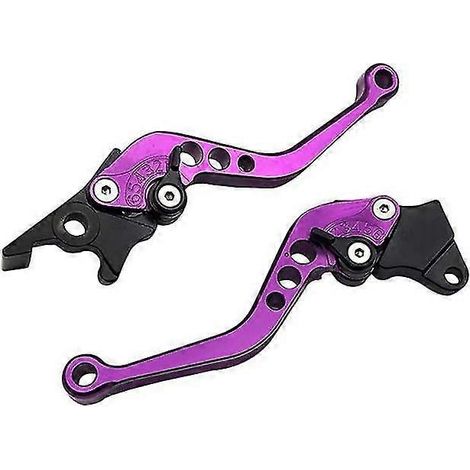 Leviers de frein et d'embrayage courts/longs CNC pour Yamaha FZ1 Fazer, FZ6R, FZ8, XJ6, FZ6, MT-07-09, FZ-09, XSR700 et XSR900 (violet) - 2017 (1/5)