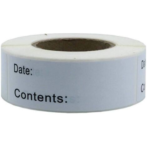 Étiquettes Autocollantes, 250pcs Étiquettes Cuisine Adhésives, etiquettes congelation, Étiquettes De Date, étiquettes pour bocaux (1/5)